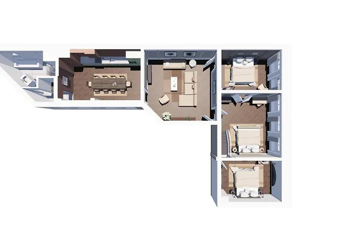 Lägenhet Stylish Spacious W 3br In Köpenhamn