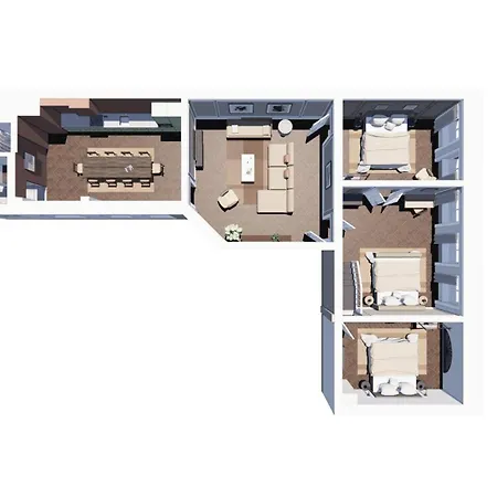 Apartment Stylish Spacious Apartment W 3Br In Copenhagen City Copenhagen